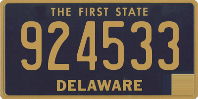 DE license plate 924533