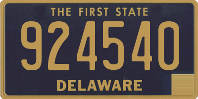 DE license plate 924540