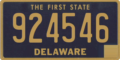 DE license plate 924546