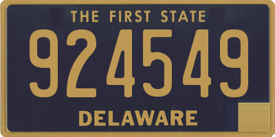 DE license plate 924549