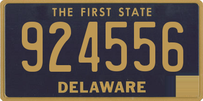 DE license plate 924556