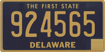 DE license plate 924565