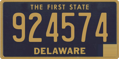 DE license plate 924574