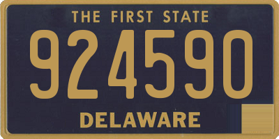 DE license plate 924590
