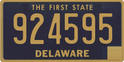DE license plate 924595