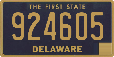 DE license plate 924605