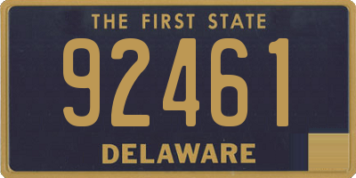 DE license plate 92461