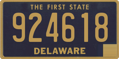 DE license plate 924618