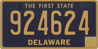 DE license plate 924624