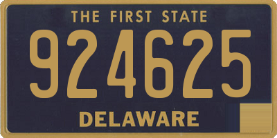 DE license plate 924625