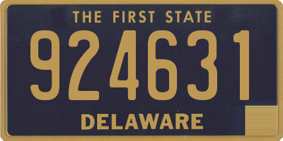 DE license plate 924631