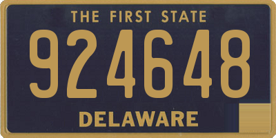 DE license plate 924648