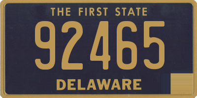 DE license plate 92465