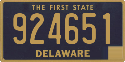 DE license plate 924651