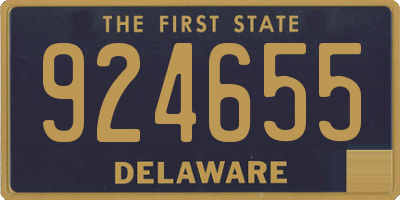 DE license plate 924655