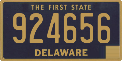 DE license plate 924656