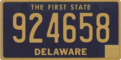 DE license plate 924658