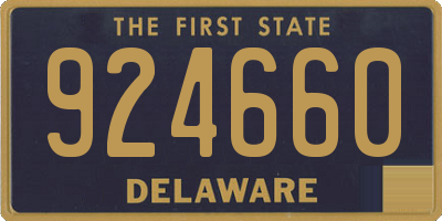 DE license plate 924660