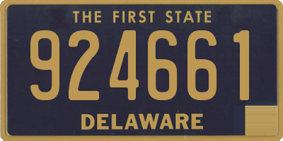 DE license plate 924661