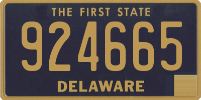 DE license plate 924665