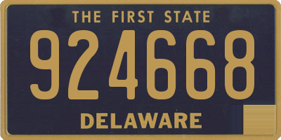 DE license plate 924668