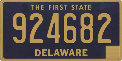 DE license plate 924682