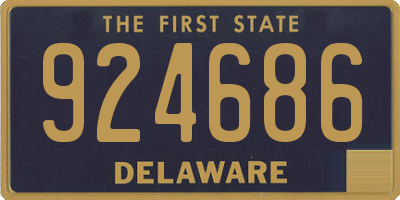 DE license plate 924686