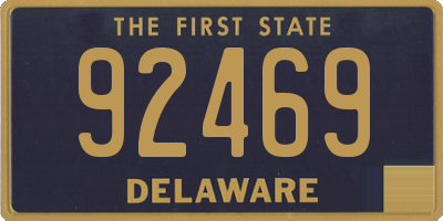 DE license plate 92469