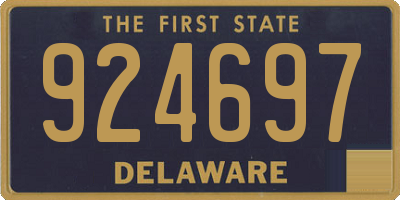 DE license plate 924697