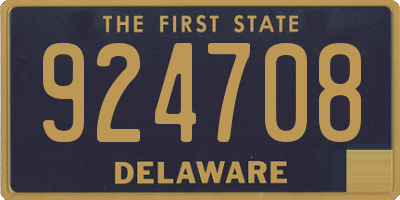 DE license plate 924708
