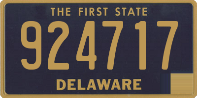 DE license plate 924717