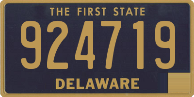 DE license plate 924719