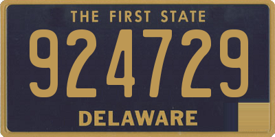 DE license plate 924729