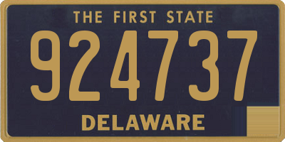 DE license plate 924737
