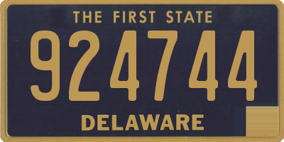 DE license plate 924744