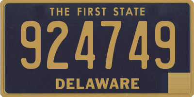 DE license plate 924749