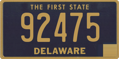 DE license plate 92475