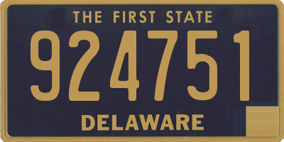 DE license plate 924751