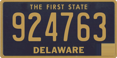 DE license plate 924763