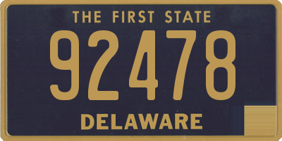 DE license plate 92478