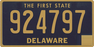 DE license plate 924797