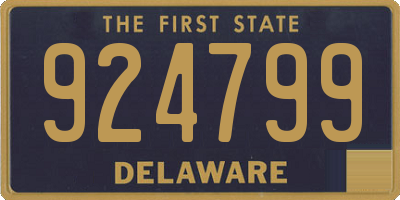 DE license plate 924799