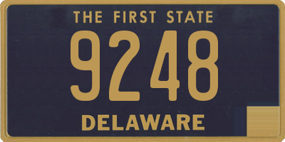 DE license plate 9248