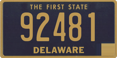 DE license plate 92481