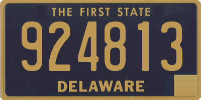 DE license plate 924813