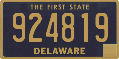 DE license plate 924819