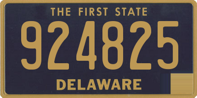 DE license plate 924825