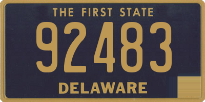 DE license plate 92483