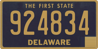 DE license plate 924834