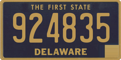 DE license plate 924835